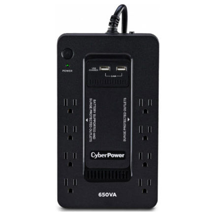 86962 - UPS Cyberpower 650VA 360W Standby Gabinete Compacto 8NEMA 5-15R
