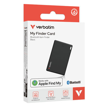 86548 - Localizador Verbatim My Finder Bluetooth Tarjeta 1 pza Negro