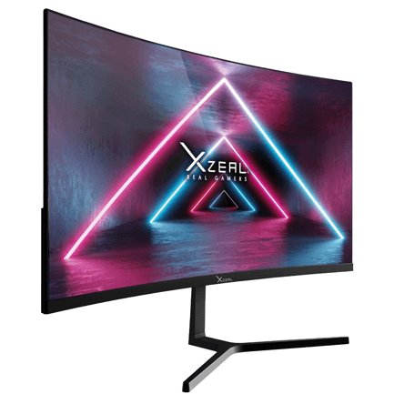 87511 - Monitor Xzela 23 8" Curvo FHD VA 100Hz 5ms VGA HDMI Vesa 100x100mm Negro