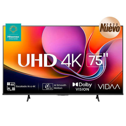 86835 - Televisor Hisense 75" A65NV UHD 4K VIDAA 75A65NV