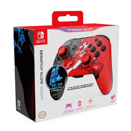 87702 - Control Inalámbrico Turtle Beach Rematch Mario Grand Prix para Nintendo Switch