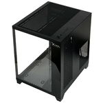 87807 - Gabinete Xzeal Panzer II Cubo M-ATX/ITX 2xUSB1 0 + 1x USB3 0 + 3 5 mm + 3 Fans ARGB Negro