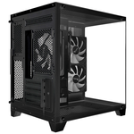 87806 - Gabinete Xzeal Panzer II Cubo M-ATX/ITX 2xUSB1 0 + 1x USB3 0 + 3 5 mm + 3 Fans ARGB Negro