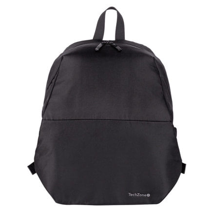 86996 - Mochila TechZone Lite TZLBP13 15 6 Poliester 420 D Twill Color Negro Laterales Ajustables