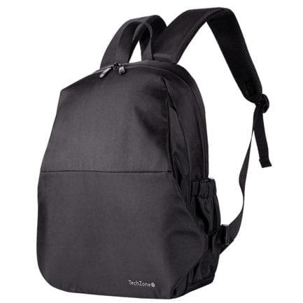 86997 - Mochila TechZone Lite TZLBP13 15 6 Poliester 420 D Twill Color Negro Laterales Ajustables