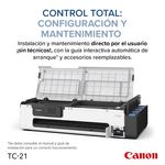 87372 - Plotter Canon imagePROGRAF TC-21 de 24" con Sistema Inyección de Tinta Continua