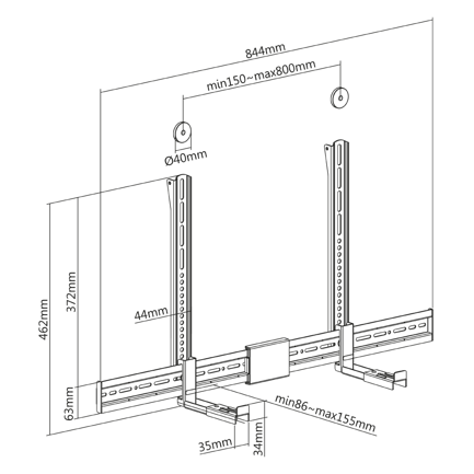 87865 - Soporte Manhattan Universal para barra de sonido