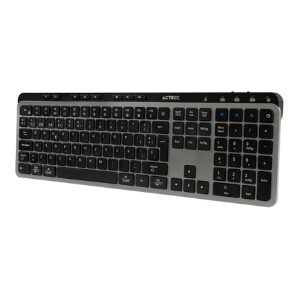 87907 - Teclado Multidispositivo Acteck Inspire Krea TI755/2 4MHz+2modosBT Elite Negro-Gris