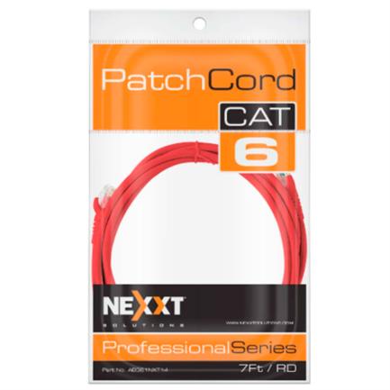 85461 - Cable de Conexión Red Nexxt Solutions Cat6 2 3m UTP Multifilar con Revestimiento Tipo CM Color Rojo