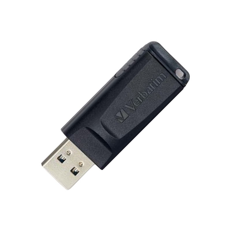 82073 - MEMORIA USB 16GB 2 0 VERBATIM FLASH 2 0 SLIDER, NEGRO