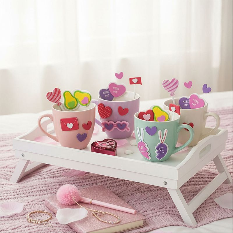90493 - STICKERS FOAMY CORAZONES BARRILITO
