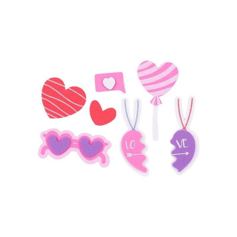 90491 - STICKERS FOAMY CORAZONES BARRILITO