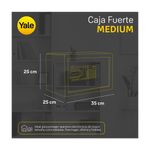 90437 - CAJA FUERTE ELECTRONICA MEDIANA 35CMX25CMX25CM