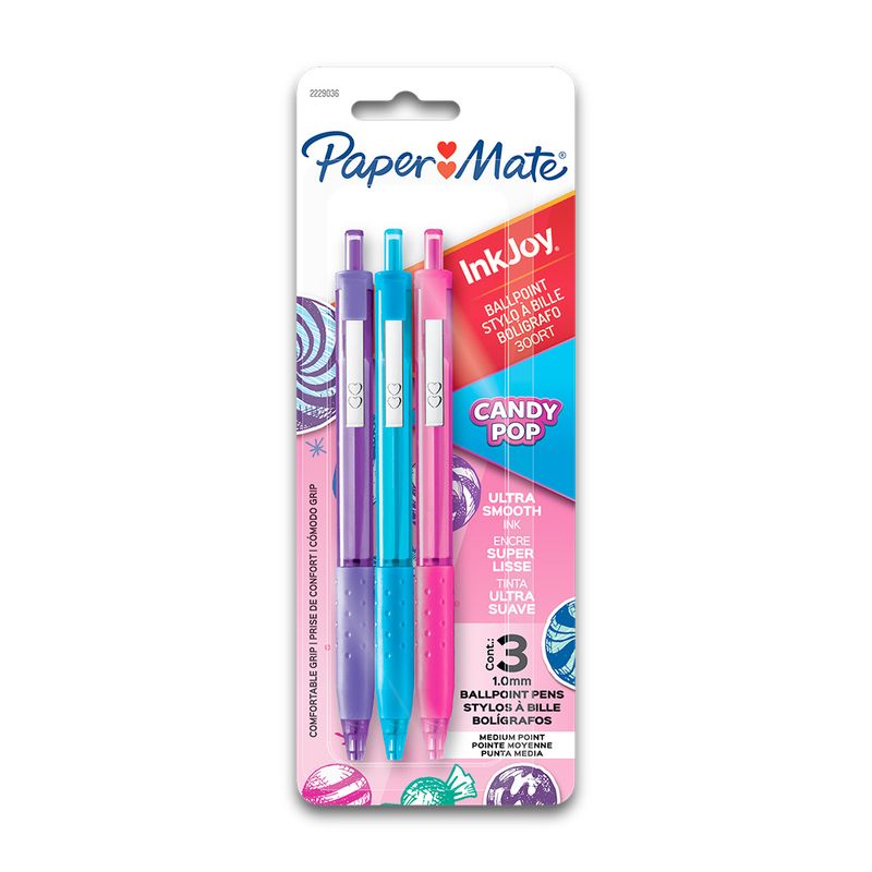 82989 - BOLIGRAFO MEDIANO RETRACTIL CANDY POP INKJOY 300RT