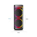 90582 - BOCINA PORTÁTIL UNIBODY 12" TWS DOBLE MISIK MB2205, NEGRO