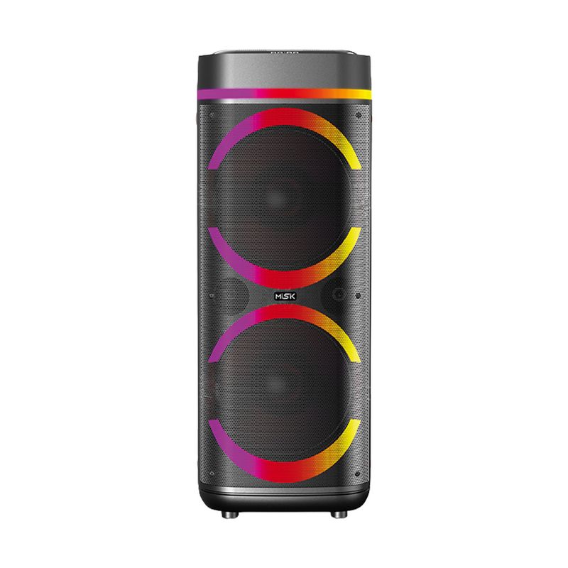 90578 - BOCINA PORTÁTIL UNIBODY 12" TWS DOBLE MISIK MB2205, NEGRO
