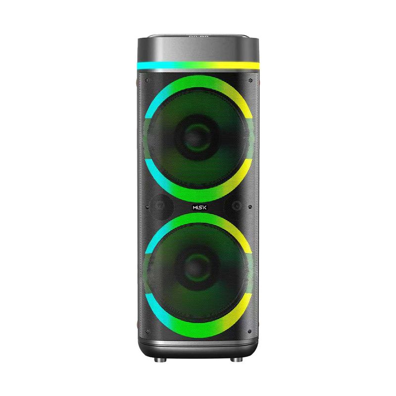 90579 - BOCINA PORTÁTIL UNIBODY 12" TWS DOBLE MISIK MB2205, NEGRO