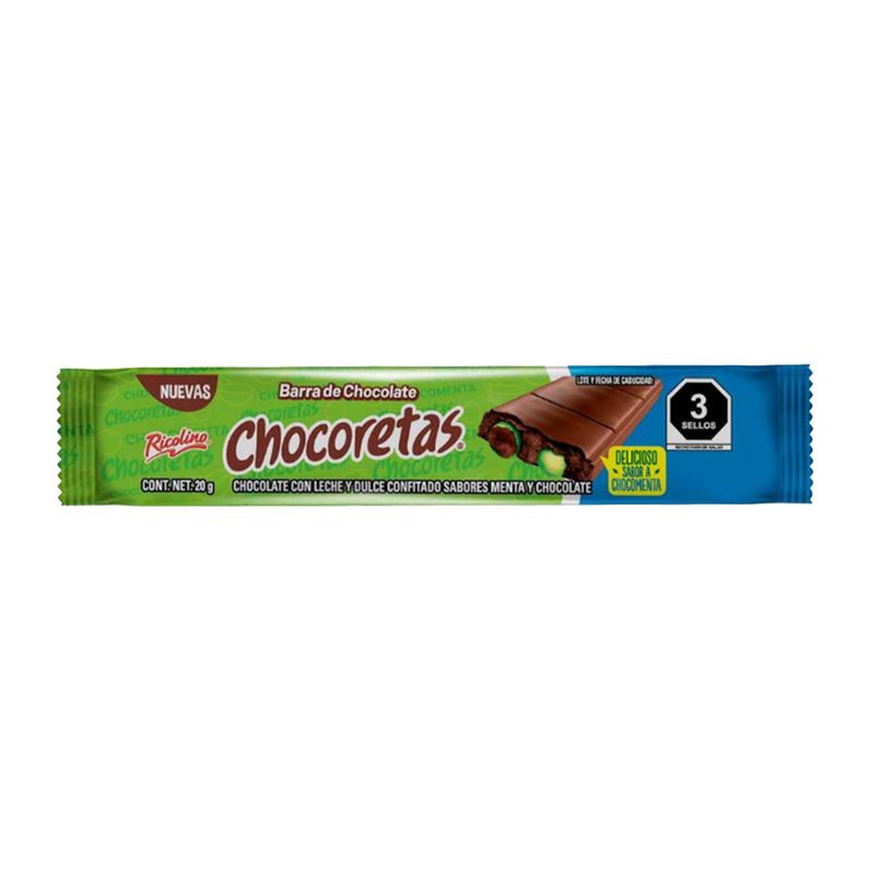 51985 - BARRA DE CHOCOLATE CHOCORETAS 20GR
