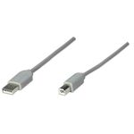 84244 - Cable Manhattan USB A-B 3m Color Gris