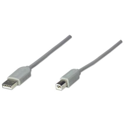 84244 - Cable Manhattan USB A-B 3m Color Gris