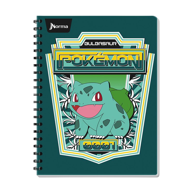 90637 - CUADERNO PROFESIONAL 100H CUADRO GRANDE POKEMON