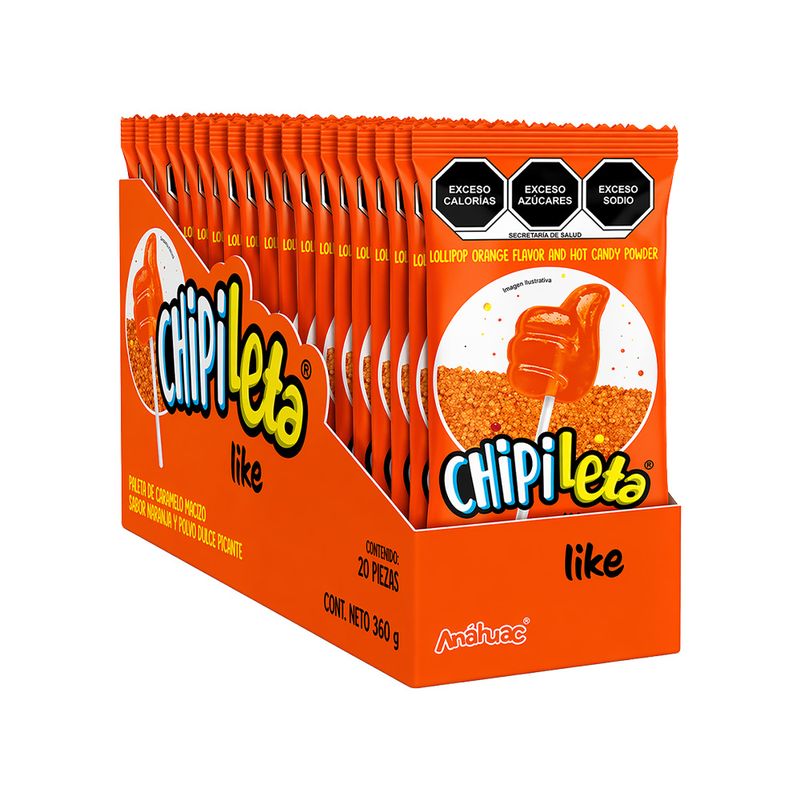 90597 - PALETA CHIPILETA NARANJA 18GR