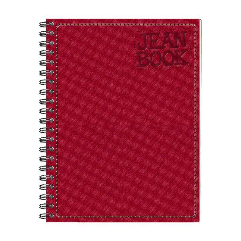 90642 - CUADERNO PROFESIONAL DE TELA 160H CUADRO GRANDE JEAN BOOK