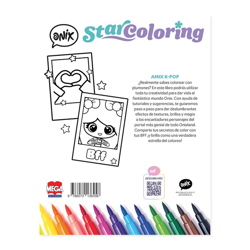 90731 - LIBRO COLOREAR ONIX AMIX KPOP