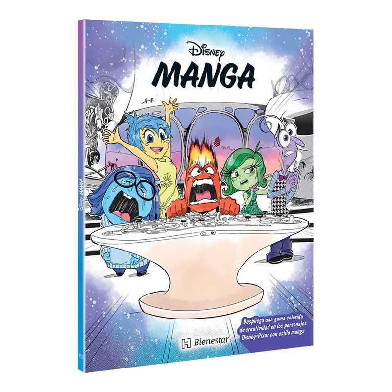90788 - LIBRO COLOREAR MANGA INTENSAMENTE DISNEY