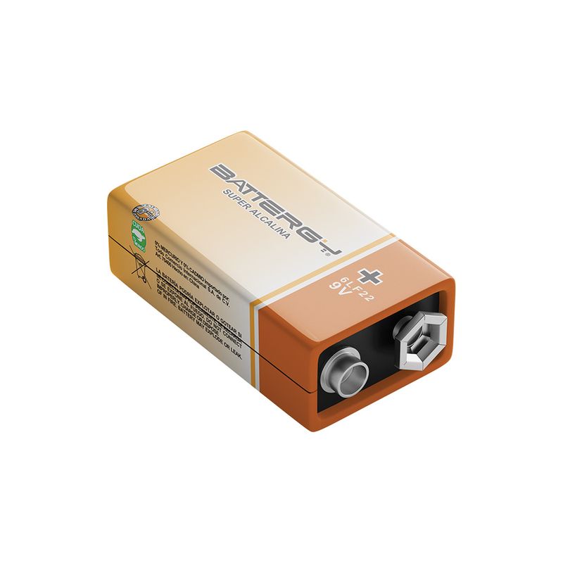 90797 - PILA ALCALINA '9V' BLISTER C/1 BATTERGY