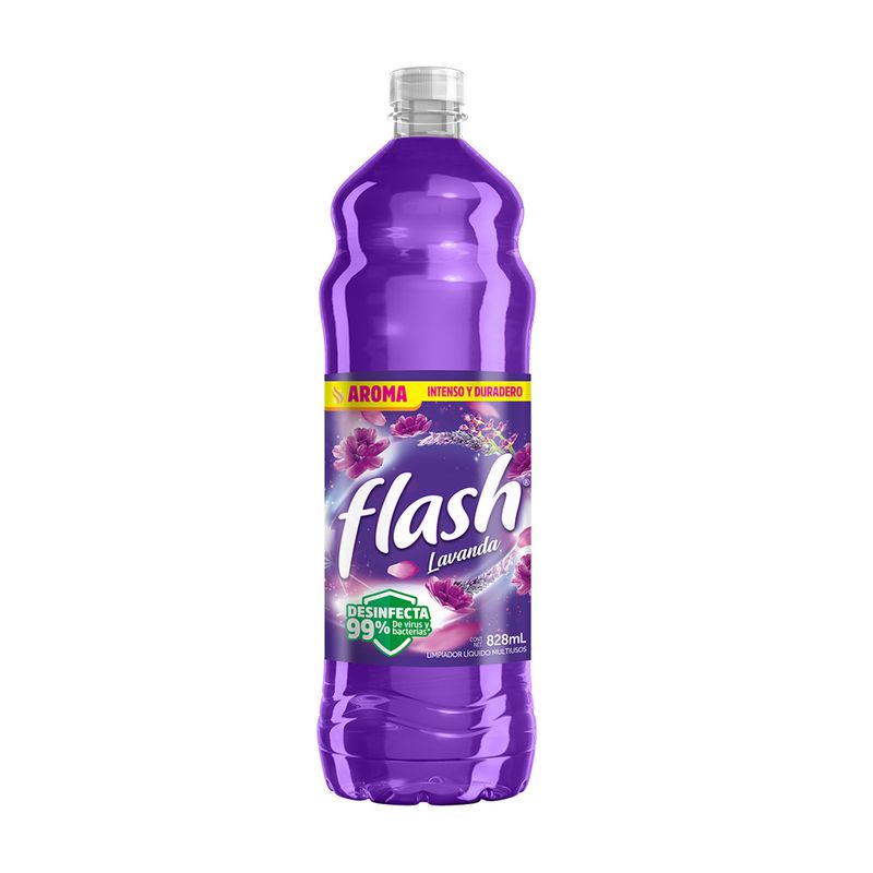 90612 - LIMPIADOR LIQUIDO FLASH LAVANDA 828 ml