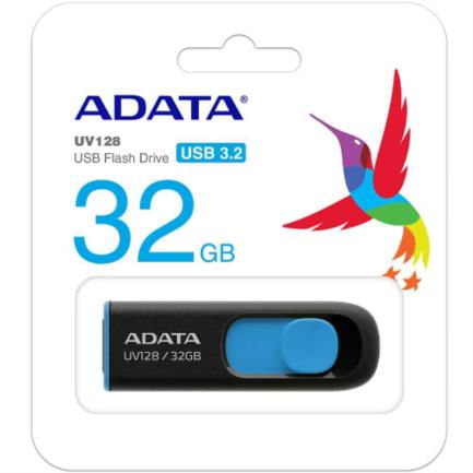 83231 - Memoria USB Adata UV128 32 GB 3 2 Color Negro-Azul