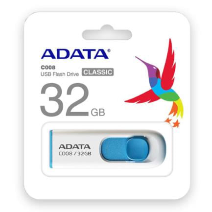 83165 - Memoria USB Adata C008 32 GB Color Blanca-Azul