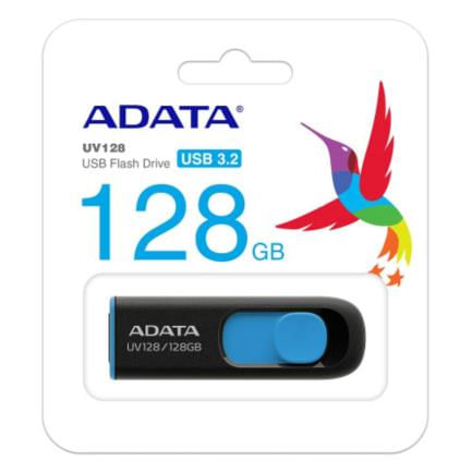 83266 - Memoria USB Adata UV128 128 GB 3 2 Color Negro-Azul