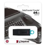 84167 - Memoria USB Kingston DataTraveler Exodia 64GB 3 2 Color Negro