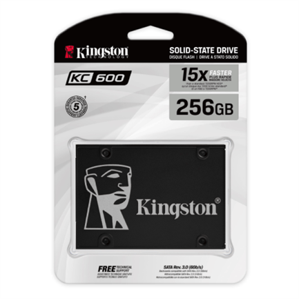 84159 - Unidad de Estado Sólido SSD Kingston 256 GB SKC600 SATA3 2 5"
