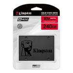 83854 - Unidad de Estado Sólido SSD Kingston A400 240GB 2 5 Sata3 7mm Lect 500/Escr 350mbs