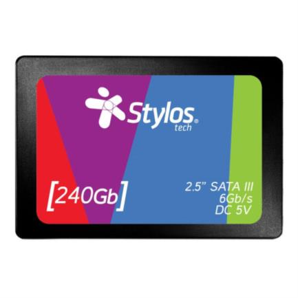 84730 - SSD Stylos 240GB 2 5" 460MB/s Escritura 510 MB/s Lectura SATA III