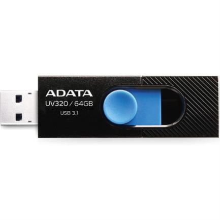 84971 - Memoria USB Adata Flash UV320 64GB 3 1 Color Negro-Azul