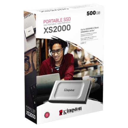 85155 - Unidad de Estado Sólido SSD Kingston XS2000 Externo 500GB USB-C