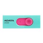 84569 - Memoria USB Adata 32 GB UV220 2 0 Color Turquesa-Rosa
