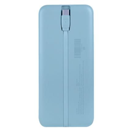 85701 - Power Bank PERFECT CHOICE Carga Rápida 22 5W con Cable Tipo C Bolt Azul