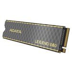 87400 - Unidad de Estado Sólido SSD Adata Legend 860 1000GB PCIE Gen4 M 2 2280 6000/4000MBS Compatible con PS5 Disipador Al
