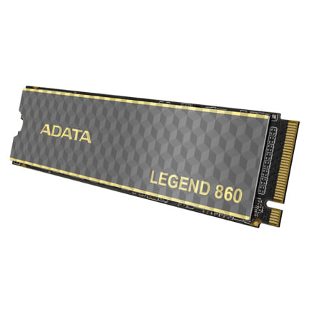 87400 - Unidad de Estado Sólido SSD Adata Legend 860 1000GB PCIE Gen4 M 2 2280 6000/4000MBS Compatible con PS5 Disipador Al