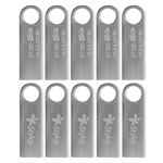 85761 - Kit 10 Memorias USB Stylos ST100 16GB Conexion Tipo A 2 0 Metalica Plata