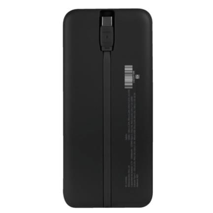 85698 - Power Bank PERFECT CHOICE Carga Rápida 22 5W con Cable Tipo C Bolt Negro