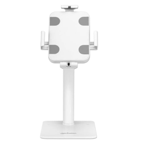 62977 - Soporte de Suelo Manhattan Antirrobo para Tablet/iPad 7 9" a 11" Color Blanco
