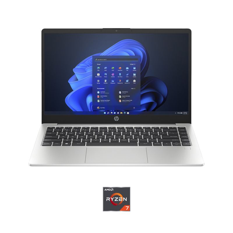 81914 - LAPTOP HP 245G10, 14" HD AMD RYZEN 7 7730U 8GB RAM, 512 GB SSD, WIN11HOME, PLATA