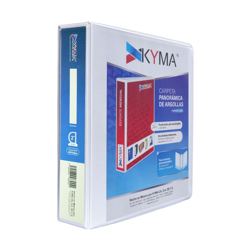 76623 - CARPETA ARILLO 2 D BLANCA PANORAMICA KYMA