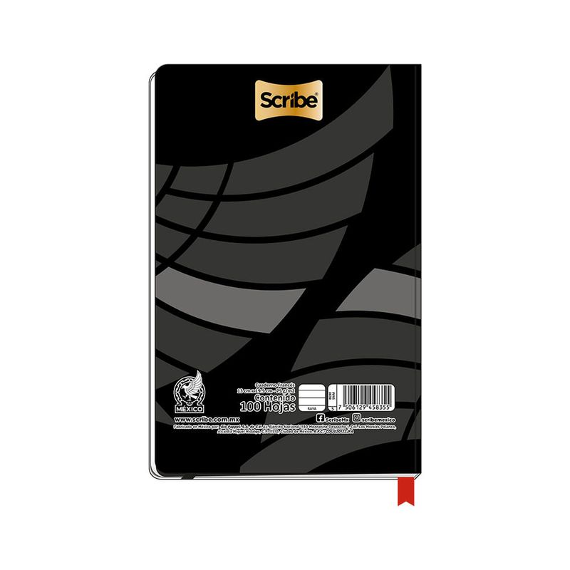 90543 - CUADERNO COSIDO FRANCES PD 100H RAYA SELECCION MEXICANA